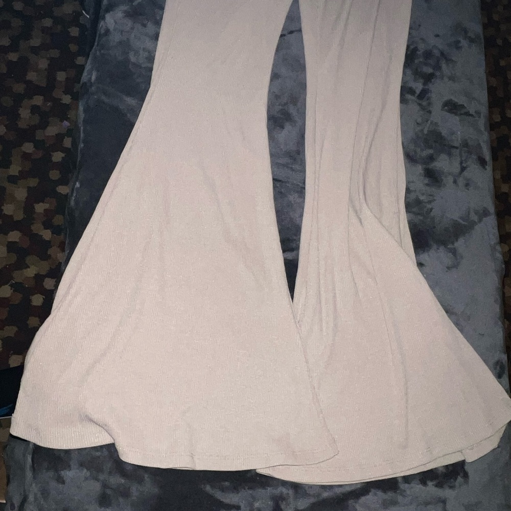 Princess Polly Rita Roberts Flares in Beige Size 8 - Picture 13 of 16
